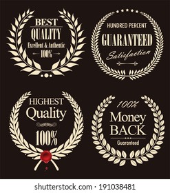 Premium quality laurel wreath, set
