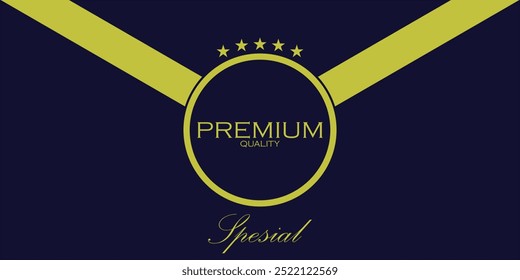 Premium quality lettering banner. Vector illustration.