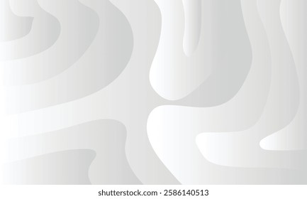 Premium quality light gray abstract background, Dynamic gray background pattern, Modern flowing wavy lines, Fluidity background