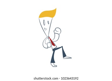 Premium Quality Line Icon And Concept Set Onboarding: Stock Market. Vector Illustration. Isolated on white background.