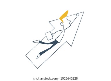 Premium Quality Line Icon And Concept Set Onboarding: Stock Market. Vector Illustration. Isolated on white background.