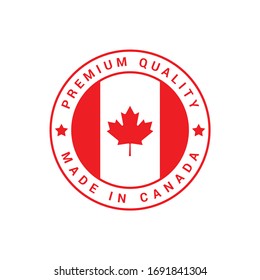 Premium quality made in Canada 100% original Product vector badge for your products.