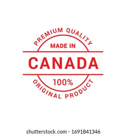 Premium quality made in Canada 100% original Product vector badge for your products.