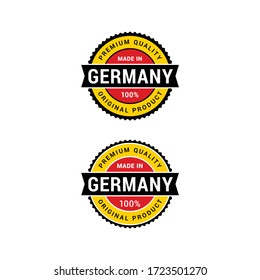 Premium quality made in Germany original Product vector badge for your products.