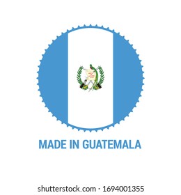 Premium quality made in  Guatemala 100% original Product vector badge for your products.