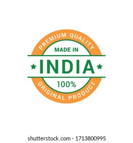 Premium quality made in India 100% original Product vector badge for your products.