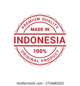 Premium quality made in Indonesia 100% original Product vector badge for your products.