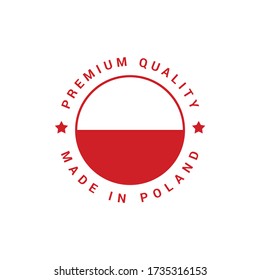 Premium Qualität hergestellt in Polen 100% Original Produkt Vektorzeichen für Ihre Produkte.
