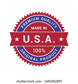 Premium quality made in USA 100% original product vector badge for your business.