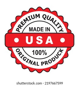 Premium quality made in USA 100% original product vector badge for your business.