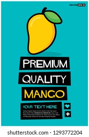 Premium Quality Mango Retro Poster Design 
