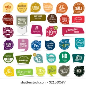 Premium, quality modern labels collection