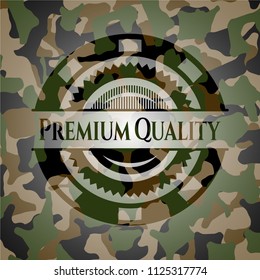 Premium Quality on camouflaged pattern