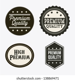 premium quality over gray background. vector illustration