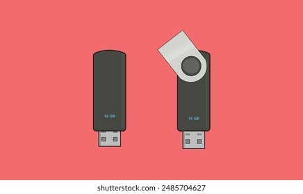 Premium quality pendrive icon vector illustration for use.