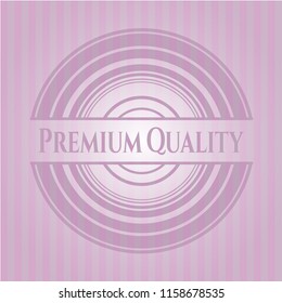 Premium Quality pink emblem. Retro