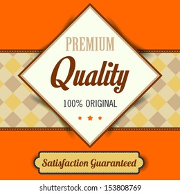 Premium Quality poster, retro vintage design in vector format