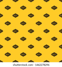 Premium quality product label pattern seamless vector repeat geometric yellow for any design