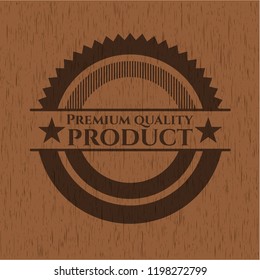 Premium Quality Product retro style wooden emblem