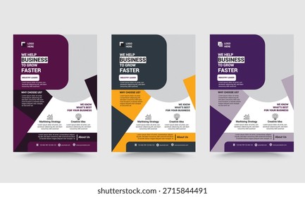 Design de panfleto profissional de qualidade Premium
