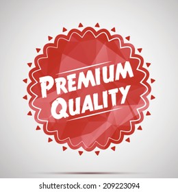Premium quality red label