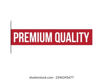 premium quality red vector banner illustration isolated on white background