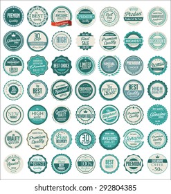 Premium quality retro badges