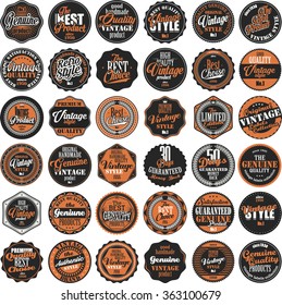 Premium Quality retro badges collection