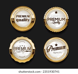 Premium quality  retro design badges vector collection