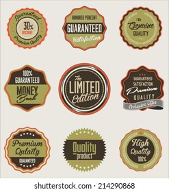 Premium quality retro labels collection