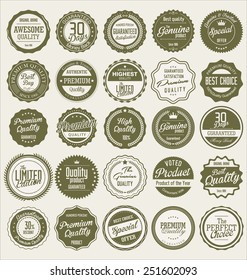 Premium quality retro labels collection