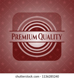 Premium Quality retro red emblem