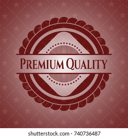 Premium Quality retro red emblem