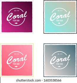 Premium Quality Retro Seafood Vector Signs or Logo Template . Hand Drawn Vintage Sketches with Classy Typography. Great Restaurant and Cafe Emblem. Isolated.