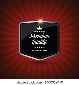 Premium quality retro vintage badge 