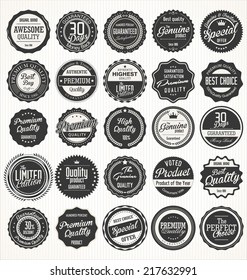 Premium, quality retro vintage labels collection