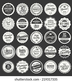 Premium, quality retro vintage labels collection