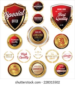 Premium, quality retro vintage labels collection