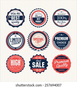 Premium, quality retro vintage labels collection 