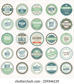 Premium, quality retro vintage labels collection