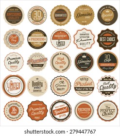 Premium, quality retro vintage labels collection