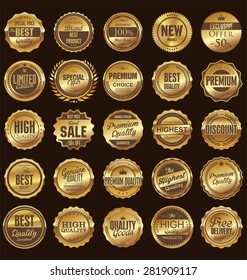 Premium, quality retro vintage labels collection