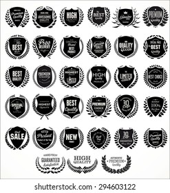 Premium, quality retro vintage labels collection