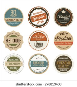 Premium, quality retro vintage labels collection