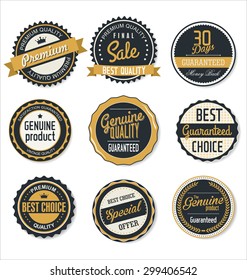 Premium, quality retro vintage labels collection