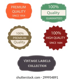 Premium, quality retro vintage labels collection