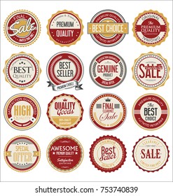 Premium, quality retro vintage labels collection