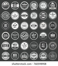Premium quality retro vintage labels collection