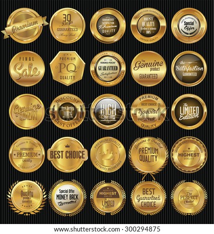 Premium, quality retro vintage labels collection
