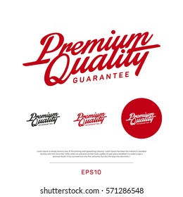 Premium, quality retro vintage sign for package design